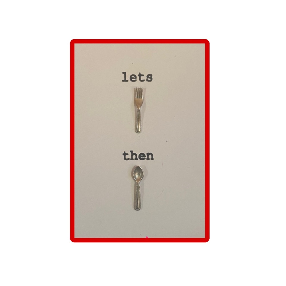 🌹Valentine’s day let’s fork,then spoon card